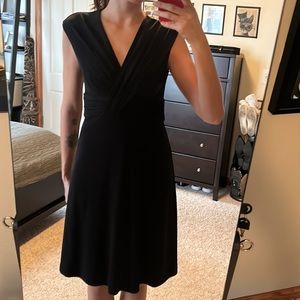 WHBM Black Wrap-like Dress